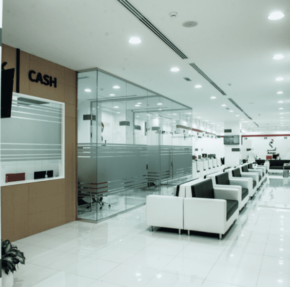 banks and financial offices