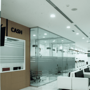 banks and financial offices